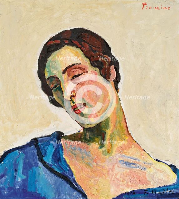 Portrait of Francine Meylach, 1916. Creator: Ferdinand Hodler.