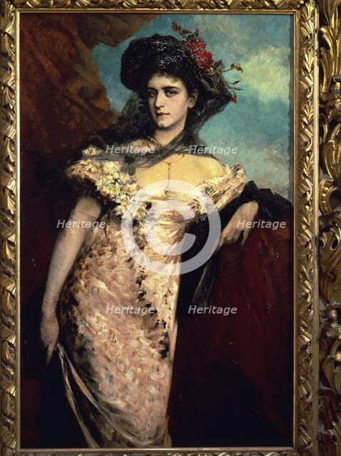  'Portrait of Francisca Charlemont', 1878 by Hans Makart.