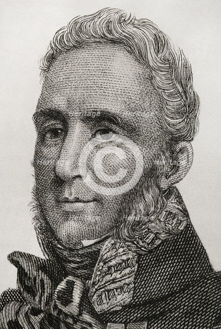 Portrait of Francisco Espoz y Mina (1781-1836), Spanish military, 1845.  Creator: Jose Gomez.