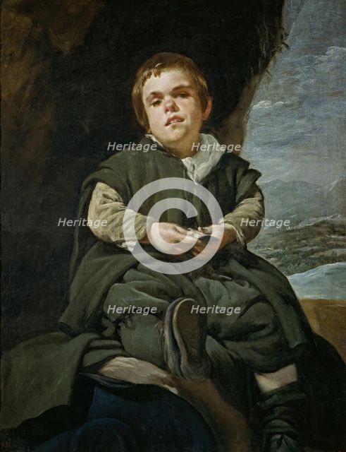 Portrait of Francisco Lezcano, between c1635 and c1645. Creator: Diego Velasquez.