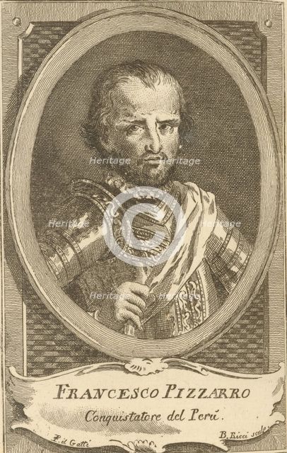 Portrait of Francisco Pizarro, 1778. Creator: Anonymous.