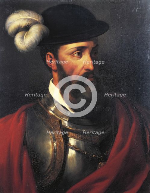 Portrait of Francisco Pizarro.