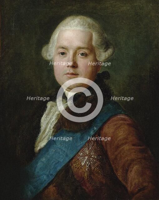 Portrait of Franciszek Michal Rzewuski (1730-1800), 1758. Creator: Rotari, Pietro Antonio (1707-1762).