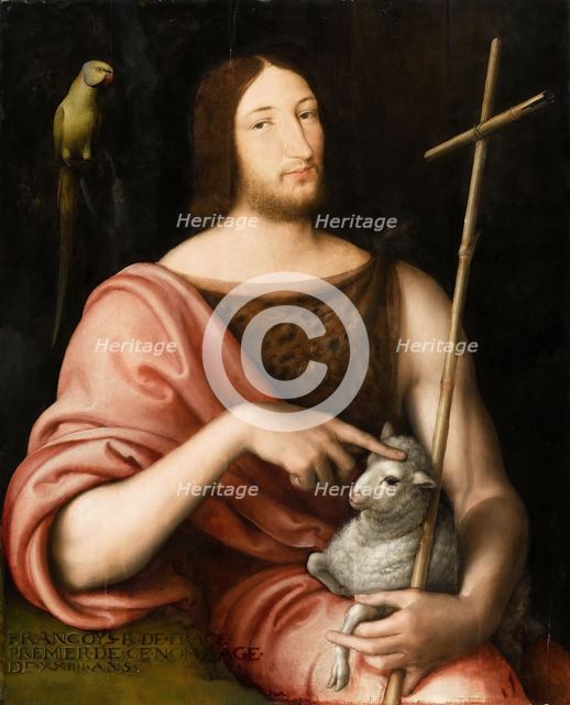 Portrait of Francis I (1494-1547), King of France, as Saint John the Baptist, 1518.