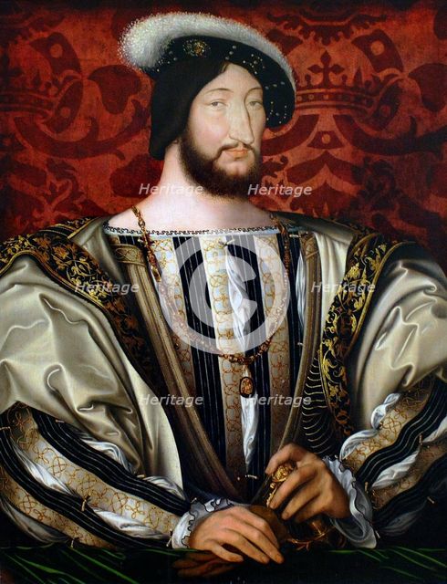 Portrait of Francis I (1494-1547), King of France, Duke of Brittany, Count of Provence, ca 1530. Artist: Clouet, Jean (c. 1485-1541)