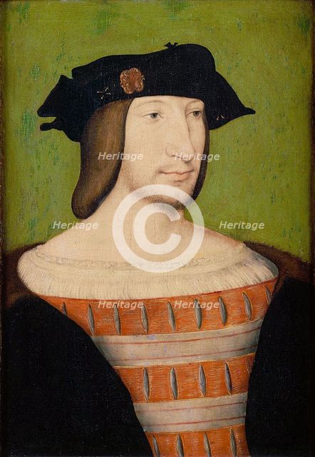 Portrait of Francis I (1494-1547), King of France, Duke of Brittany, Count of Provence, 1515. Artist: Clouet, Jean (c. 1485-1541)