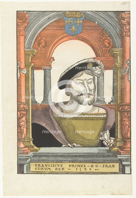 Portrait of Francis I (1494-1547), King of France, Duke of Brittany, Count of Provence, 1539. Artist: Coecke van Aelst, Pieter, the Elder (1502-1550)