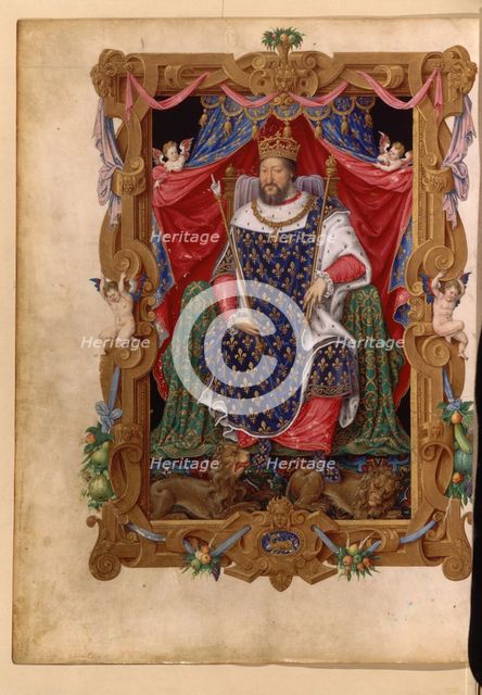 Portrait of Francis I (1494-1547), King of France, in his Coronation Robes, ca 1545.