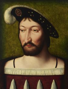 Portrait of Francis I, King of France, c1525-1530. Creator: Workshop of Joos van Cleve