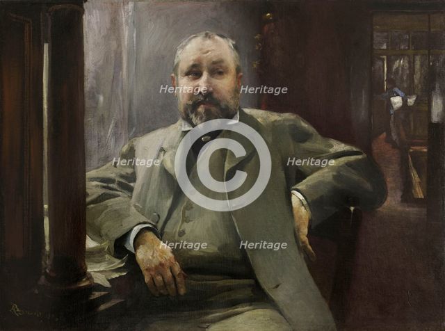 Portrait of Francis Magnard, 1884. Creator: Paul Albert Besnard.