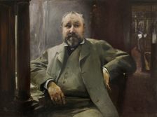 Portrait of Francis Magnard, 1884. Creator: Paul Albert Besnard