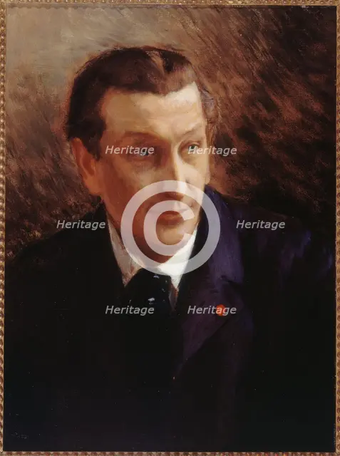 Portrait of Francois Coppee (1842-1908), playwright and poet, c1900. Creator: Georges Antoine Rochegrosse.