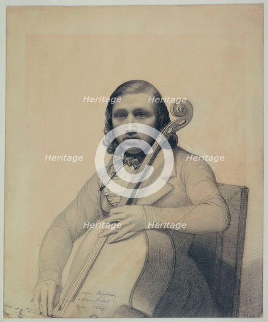 Portrait of François George-Hainl (1807-1873) , 1839. Creator: Flandrin, Auguste-René (1804-1843).