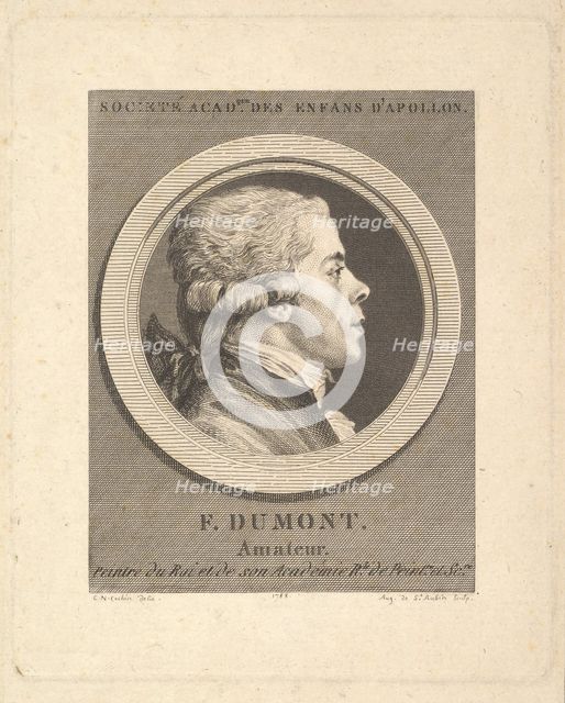 Portrait of François Dumont, 1788. Creator: Augustin de Saint-Aubin.