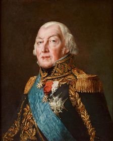 Portrait of François-Henri de Franquetot de Coigny (1737-1821), Marshal of France, 1834. Creator: Rouget, Georges (1783-1869)