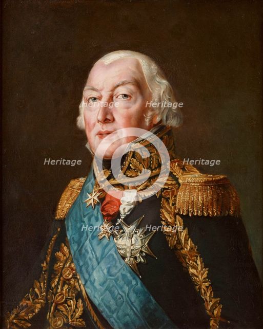 Portrait of François-Henri de Franquetot de Coigny (1737-1821), Marshal of France, 1834. Creator: Rouget, Georges (1783-1869).