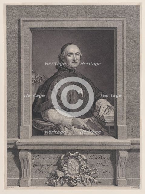 Portrait of François Le Bloy, 1760-92., 1760-92. Creator: Nicolas de Launay.
