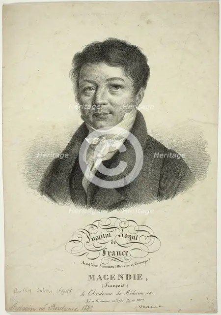 Portrait of François Magendie, c. 1822. Creator: Julien Leopold Boilly.