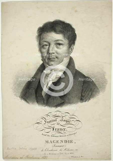 Portrait of François Magendie, c. 1822. Creator: Julien Leopold Boilly.