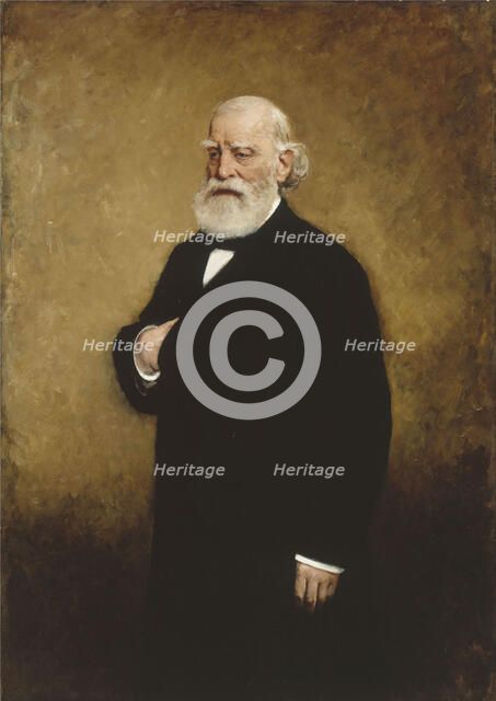 Portrait of François-Vincent Raspail (1794-1878), 1878. Creator: Miralles, Francisco (1850-1896).