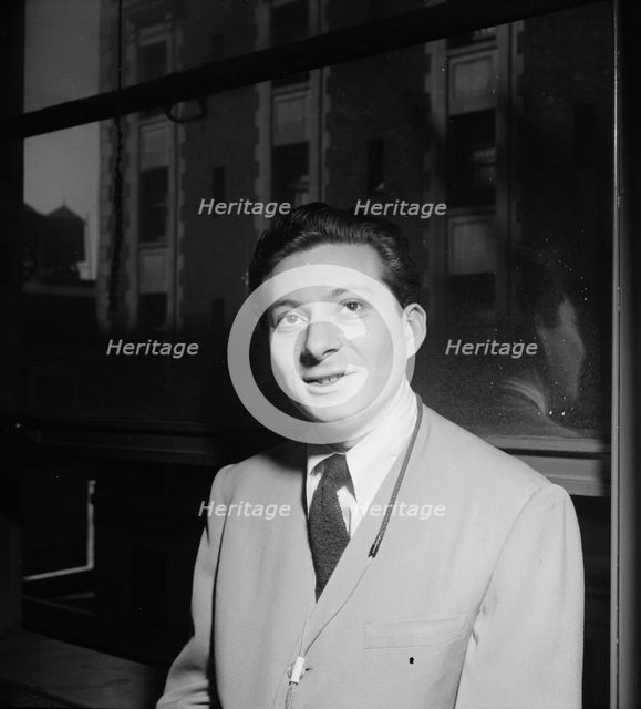 Portrait of Frank Socolow, New York, N.Y., ca. June 1947. Creator: William Paul Gottlieb.
