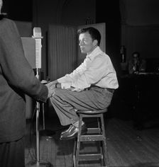 Portrait of Frank Sinatra, Liederkrantz Hall, New York, N.Y., ca. 1947. Creator: William Paul Gottlieb