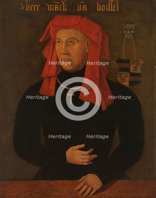 Portrait of Frank van Borselen, Lord of Sint Maartensdijk and Stadtholder of..., after c.1480. Creator: Anon.