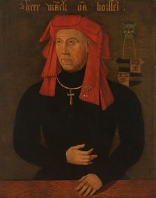 Portrait of Frank van Borselen, Lord of Sint Maartensdijk and Stadtholder of..., after c.1480. Creator: Anon