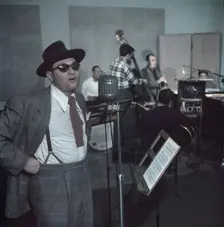 Portrait of Frankie Laine and Jimmy Crawford, New York, N.Y., 1946. Creator: William Paul Gottlieb