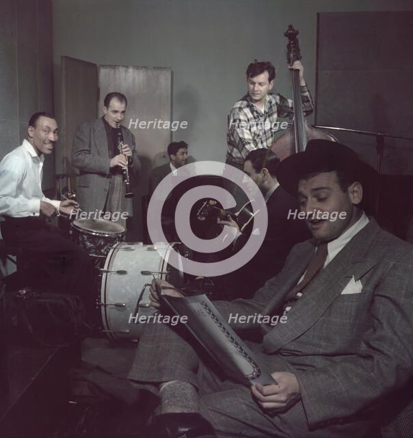 Portrait of Frankie Laine and Jimmy Crawford, New York, N.Y., 1946. Creator: William Paul Gottlieb.