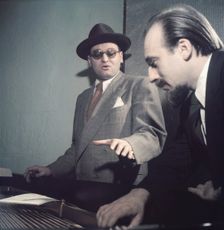 Portrait of Frankie Laine and Mitch Miller, New York, N.Y., 1946. Creator: William Paul Gottlieb