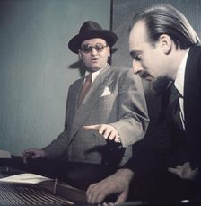 Portrait of Frankie Laine and Mitch Miller, New York, N.Y., 1946. Creator: William Paul Gottlieb