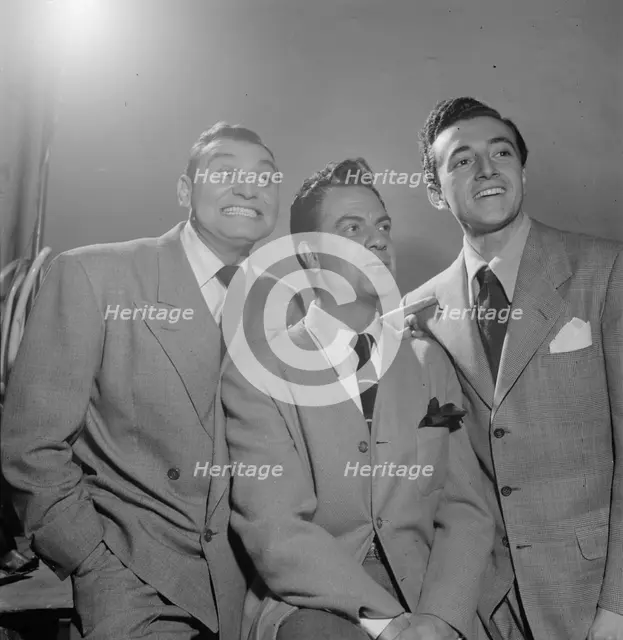 Portrait of Frankie Laine and Vic Damone, New York, N.Y., 1946. Creator: William Paul Gottlieb.