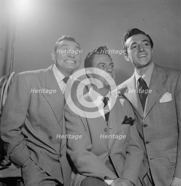 Portrait of Frankie Laine and Vic Damone, New York, N.Y., 1946. Creator: William Paul Gottlieb.