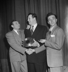 Portrait of Frankie Laine and Vic Damone, New York, N.Y., 1946. Creator: William Paul Gottlieb