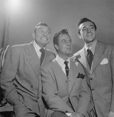 Portrait of Frankie Laine and Vic Damone, New York, N.Y., 1946. Creator: William Paul Gottlieb