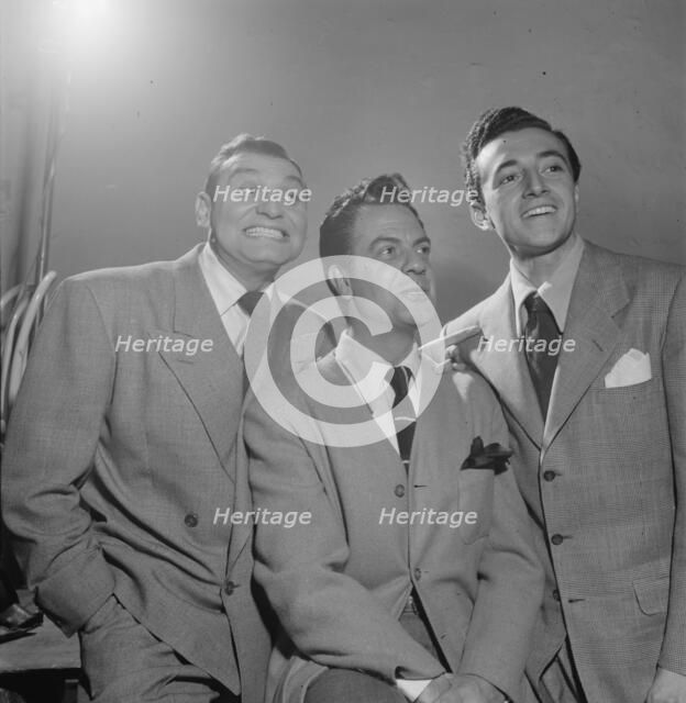 Portrait of Frankie Laine and Vic Damone, New York, N.Y., 1946. Creator: William Paul Gottlieb.