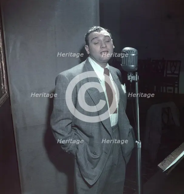 Portrait of Frankie Laine, New York, N.Y., 1946. Creator: William Paul Gottlieb.
