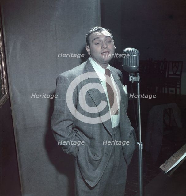 Portrait of Frankie Laine, New York, N.Y., 1946. Creator: William Paul Gottlieb.