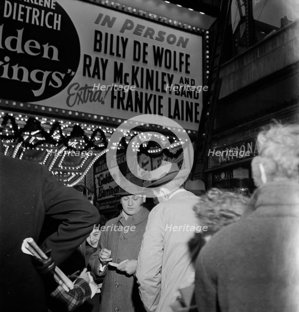 Portrait of Frankie Laine, Paramount Theater, New York, N.Y., 1946. Creator: William Paul Gottlieb.