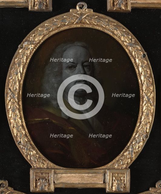 Portrait of Frans Greenwood, Miniaturist, Glass Engraver and Poet in Dordrecht, 1732-1771. Creator: Aert Schouman.