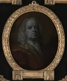 Portrait of Frans Greenwood, Miniaturist, Glass Engraver and Poet in Dordrecht, 1732-1771. Creator: Aert Schouman