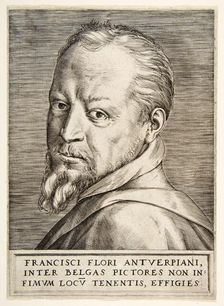 Portrait of Frans Floris, 16th century. Creator: Giulio Bonasone (fl. 1531 - 1576)