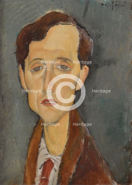 Portrait of Frans Hellens (1881-1972).