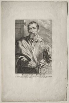 Portrait of Frans Snyders. Creator: Anthony van Dyck (Flemish, 1599-1641); Jacobus Neeffs (Flemish, 1610-aft1660), and