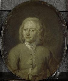 Portrait of Frans van Steenwijk, Poet and Playwright in Amsterdam, 1732-1771. Creator: Jan Maurits Quinkhard