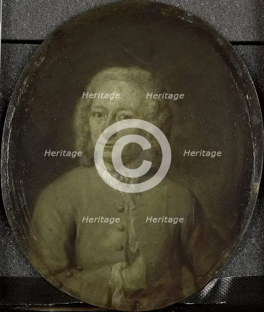 Portrait of Frans van Steenwijk, Poet and Playwright in Amsterdam, 1732-1771. Creator: Jan Maurits Quinkhard.