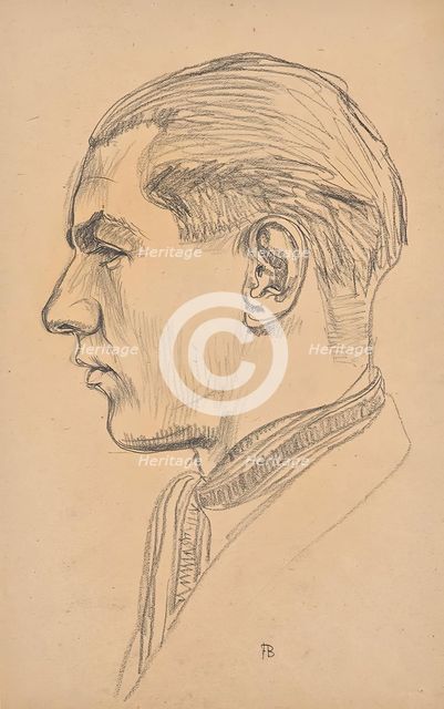 Portrait of Franz Barwig the Younger, around 1921. Creator: Franz Barwig the Elder.