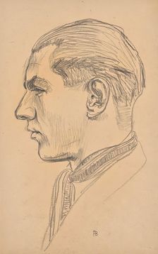 Portrait of Franz Barwig the Younger, around 1921. Creator: Franz Barwig the Elder