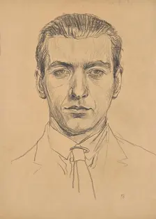Portrait of Franz Barwig the Younger, around 1921. Creator: Franz Barwig the Elder